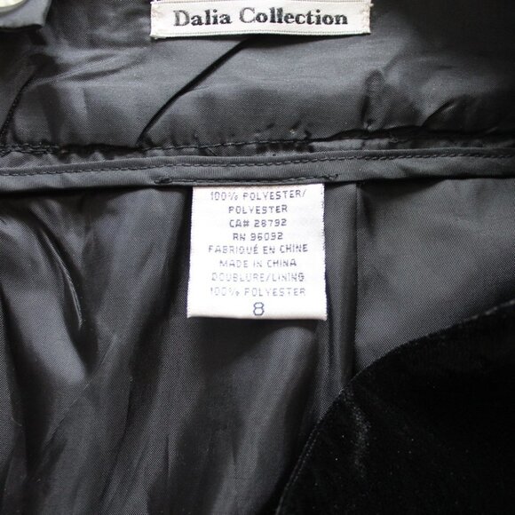 Dalia Collection | Gorgeous Black Velvet Skirt Size 8 | Excellent Condition - Picture 15 of 16